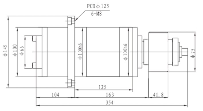 Proper Price Stainless Steel 6000rpm 5.5KW Spindle Unit for CNC Machine Center