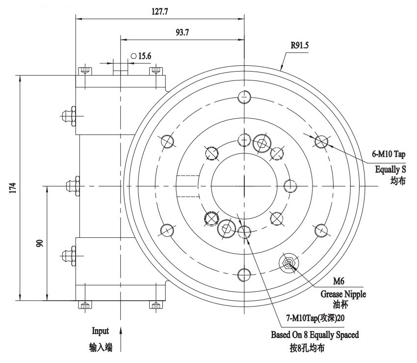 High Quality FGE5 Slewing Drive Speed Reducer Low Price Guaranteed for Truck Mixers Planetary Gearing Arrangement Machinery