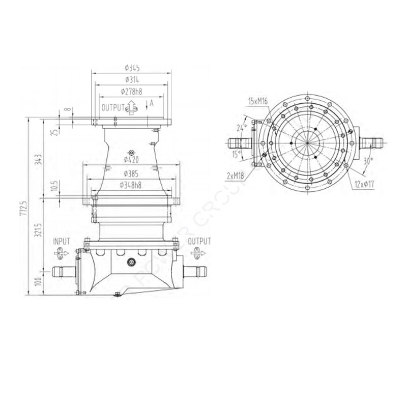 Customizable ODM Cast Iron Gearbox for Agricultural Animal Husbandry TMR Feeder and Biogas Plant Mixer