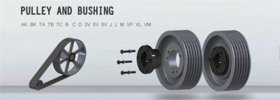 5V Series Cast Iron Two-Groove Sheaves American Standard Pulley With Split Taper Bushings for 5V Belts
