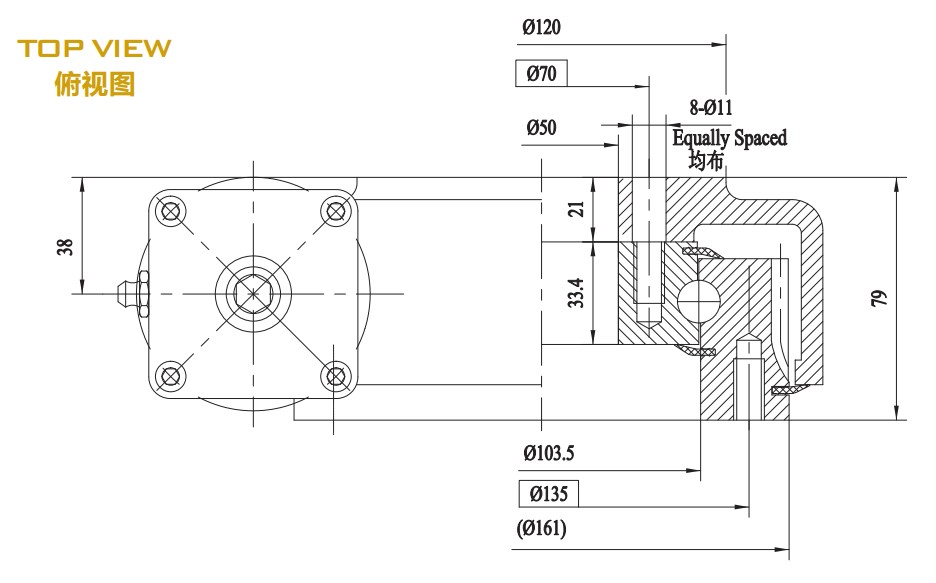 High Quality FGE5 Slewing Drive Speed Reducer Low Price Guaranteed for Truck Mixers Planetary Gearing Arrangement Machinery