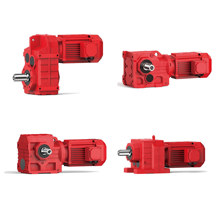F K R S Series Geared Motor Gearbox Speed Reducer Helical Bevel Helical Worm Unit with Hollow Shaft