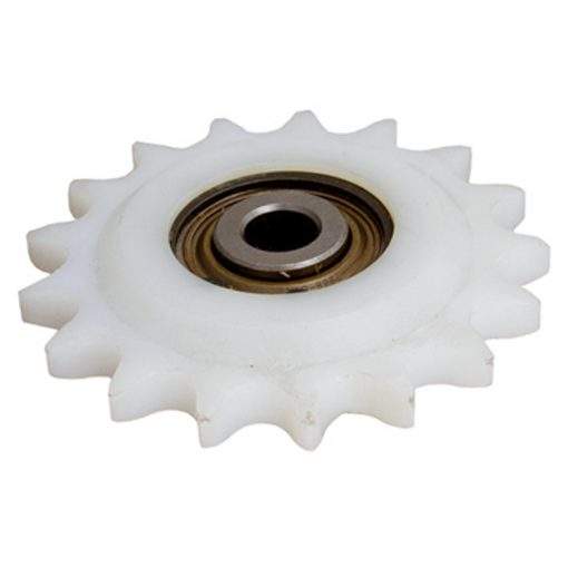 Stainless Steel and Food-Grade Nylon Ball Bearing Idler Sprockets 1/2 Bore Non-Metallic Customizable for Printing Shops