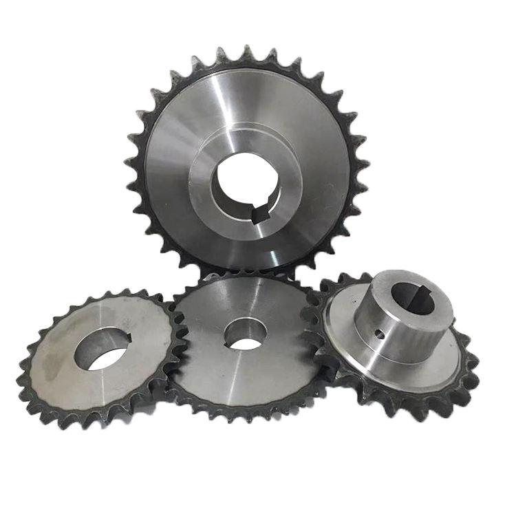 Professional Hard Teeth Transmission Driven Sprocket Wheel Stainless Steel Gear Forging Roller Chain Finished Bore Sprockets