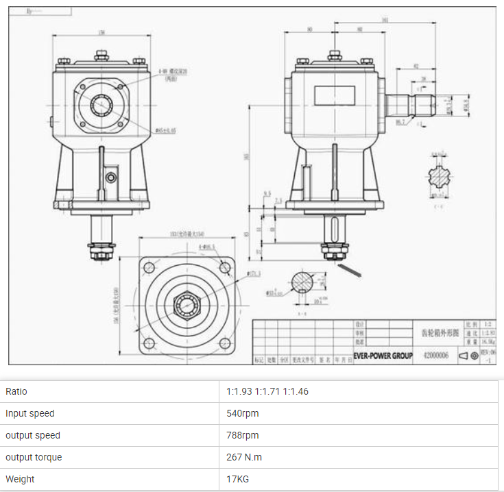 Brand New Rotary Slasher Mower Grass Cutter Gearbox with High Quality
