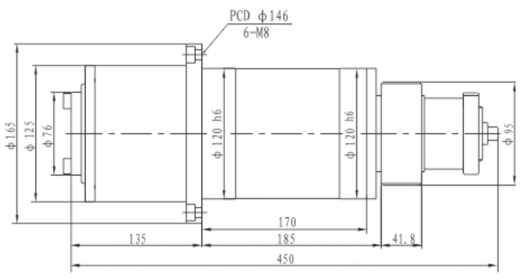 Proper Price Stainless Steel 6000rpm 5.5KW Spindle Unit for CNC Machine Center