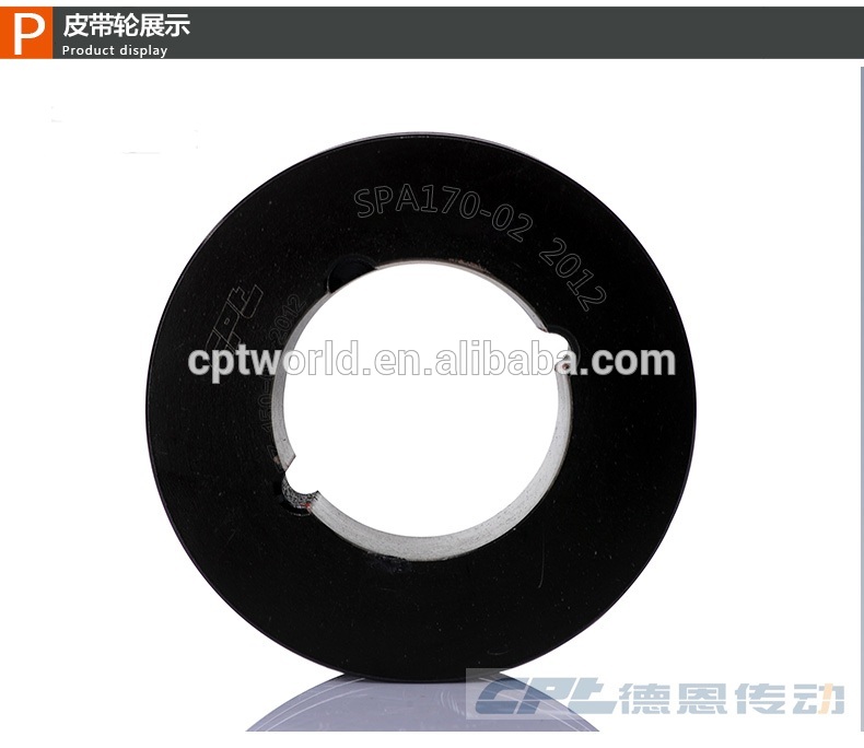 Heavy Duty Iron Phosphate Recovery Snatch Block Pulley Winch 2-Groove V-Belt Pulley in Nylon OEM Customized Support