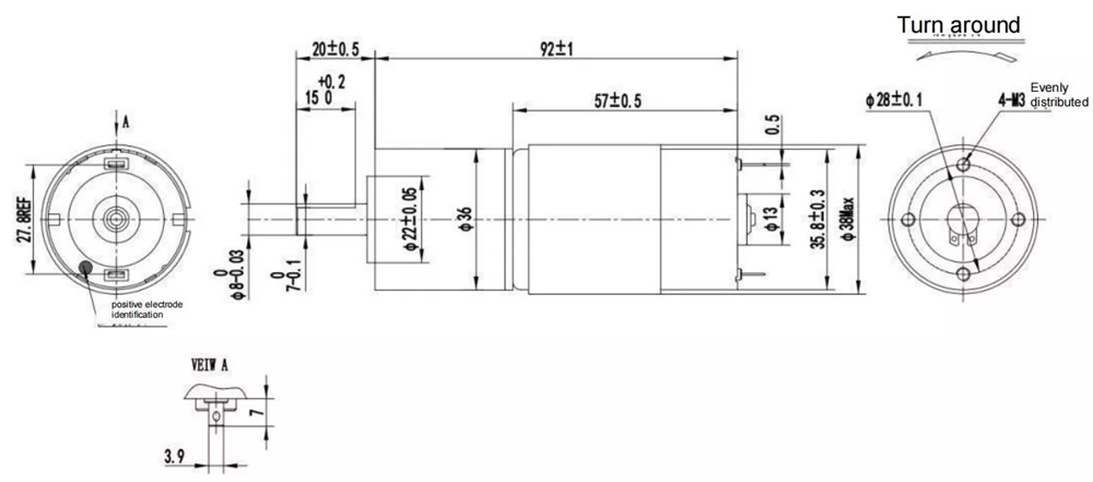High Torque 50rpm 200rpm 120nm Brushless DC 3 Phase Planetary Gear Motor with Electric Brake Helical Low Noise
