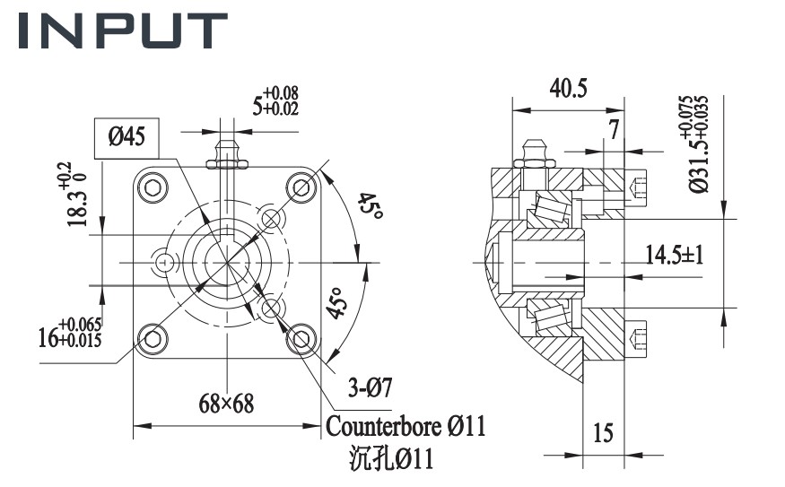 Factory Supply Attractive Price FGE Series FGE7 Slewing Drive Gearbox for Satellite Antenna