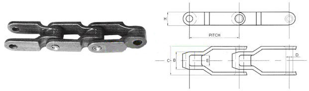 Cast Iron Sprockets CC600 Chains by Manufacturer Stainless Steel Conveyor Drive Roller Chain for Machinery Parts Application