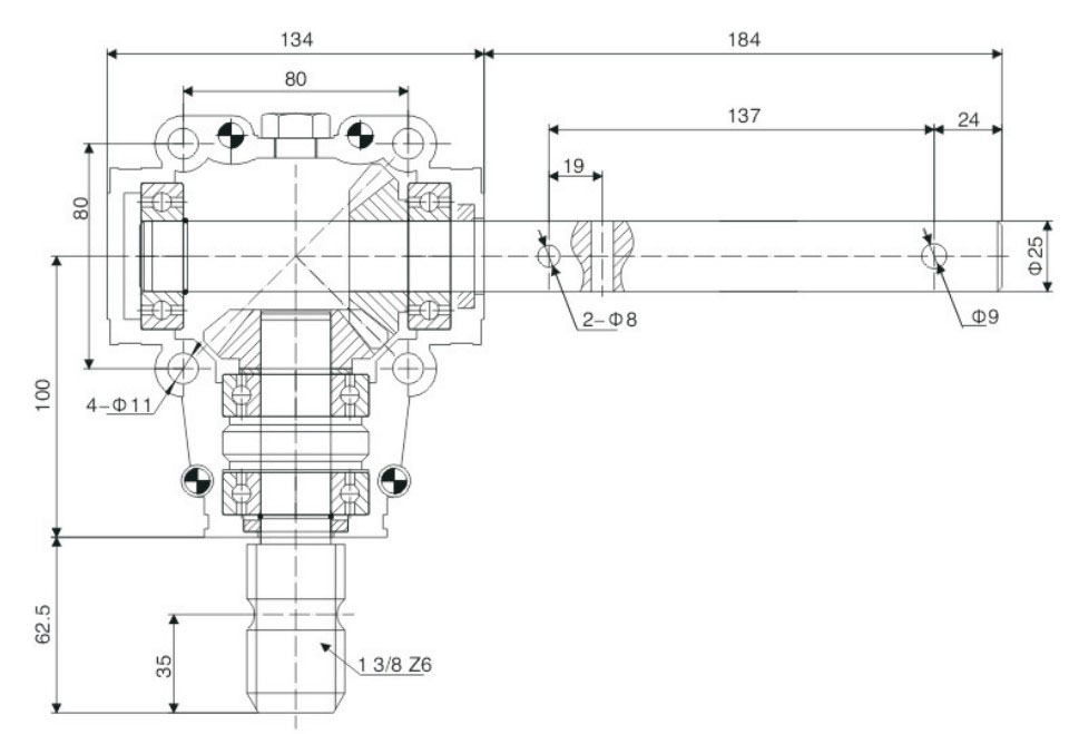 Multifunctional Agricultural Aluminum Box Series Gearbox for Wholesales