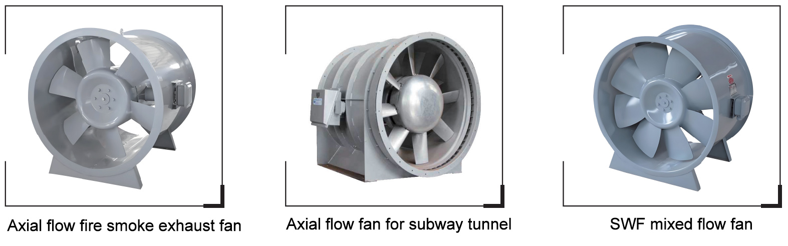 Exhaust Flow Air Ventilation Equipment Axial Propeller Tubeaxial Centrifugal Mixed Flow Fans Blower For Warehouses Civil