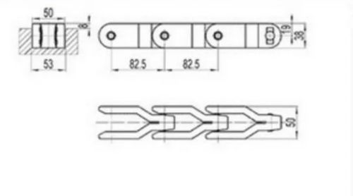 High Quality Plastic Conveyor Chains New Box Conveyor System Stainless Steel Conveyor Roller Chains