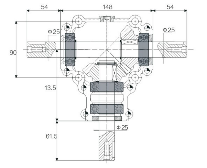 Hot Selling Agricultural Aluminum Box Series Gearbox with Low Price