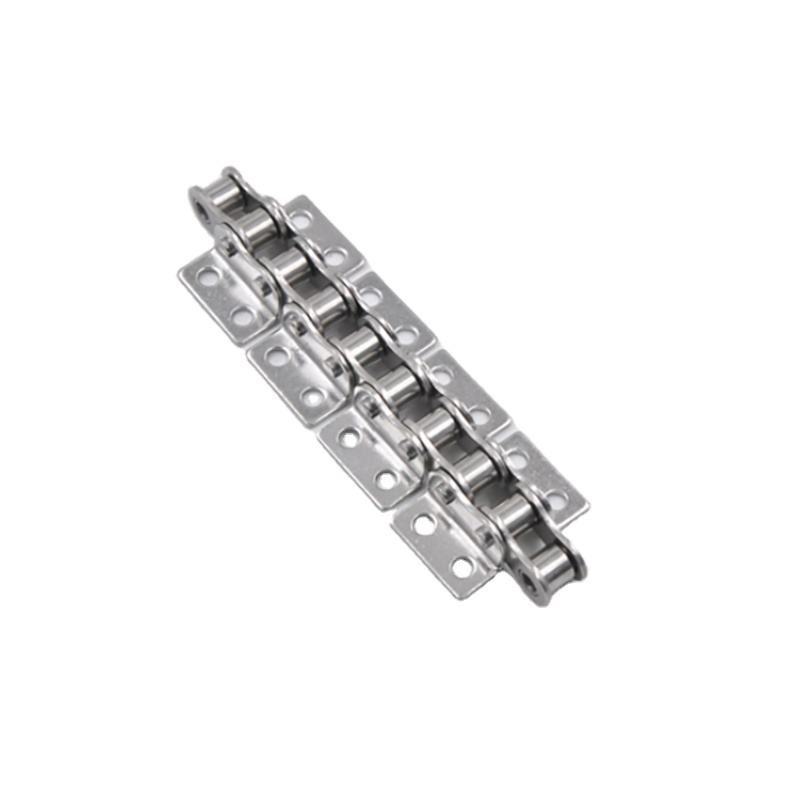 SS12B Stainless Steel Short Pitch Conveyor Chain with WA1&WA2&WK1&WK2 Attachments and Steel Sprockets for Restaurant Industries