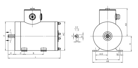 Factory Corrosion Resistance Food Grade Waterproof Ip69k B3 Foot Mounted IEC 304 Stainless Steel Motor for Food Processing Plant