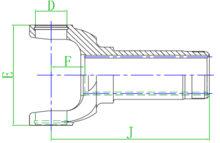 High Quality Ever-power Drive Shaft 3-3-1601 Steel Slip Yoke Made in China