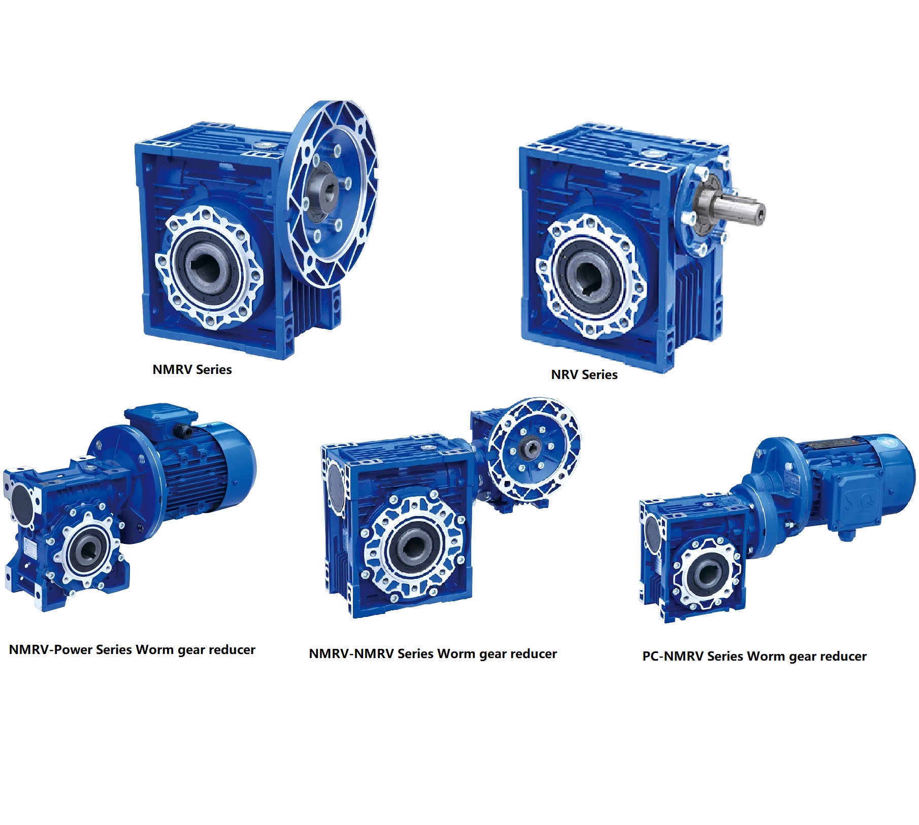 Aluminium Alloy Die-casting Cast Iron Ratio Dc Motor Drive Speed Flange Wheel RV SERIES Worm Gear Reducer Gearbox Gear Box