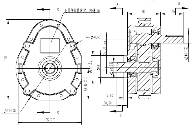 Custom Reducer Gearbox with Worm Arrangement for Ice Maker & Ice Cream Machine