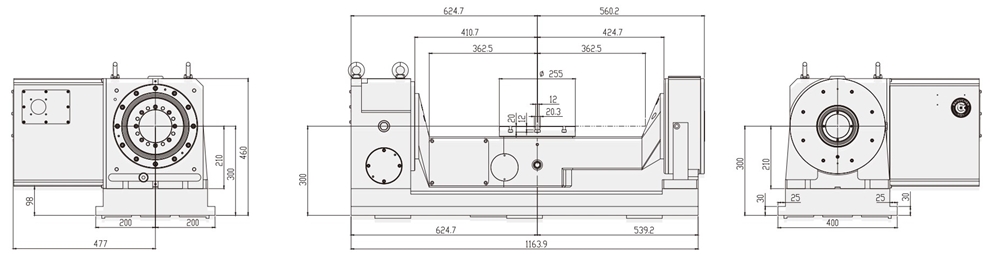 WT-SL255 Metal Cnc Machining Center Price Industrial 5 Axis Cnc Machining Center Priceaccessories