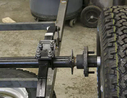 Trailer Half Axle Hub with Spindle 4 Bolts Trailer Parts & Accessories