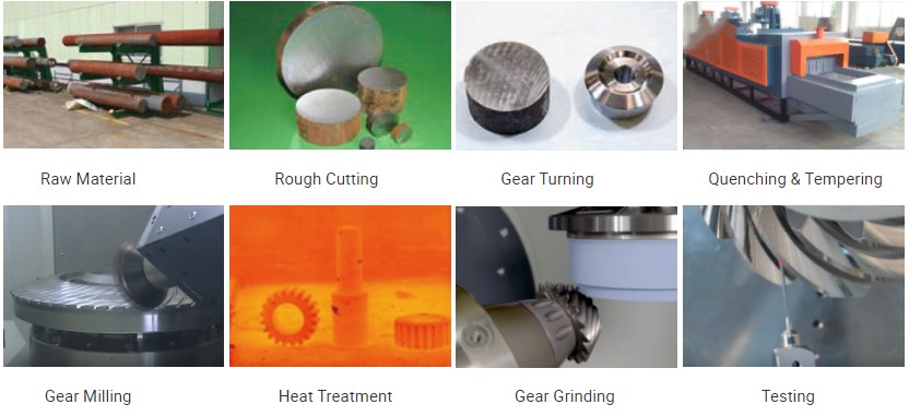 Factory Manufacturer Small Spiral Steel Straight Bevel Gear with Keyway