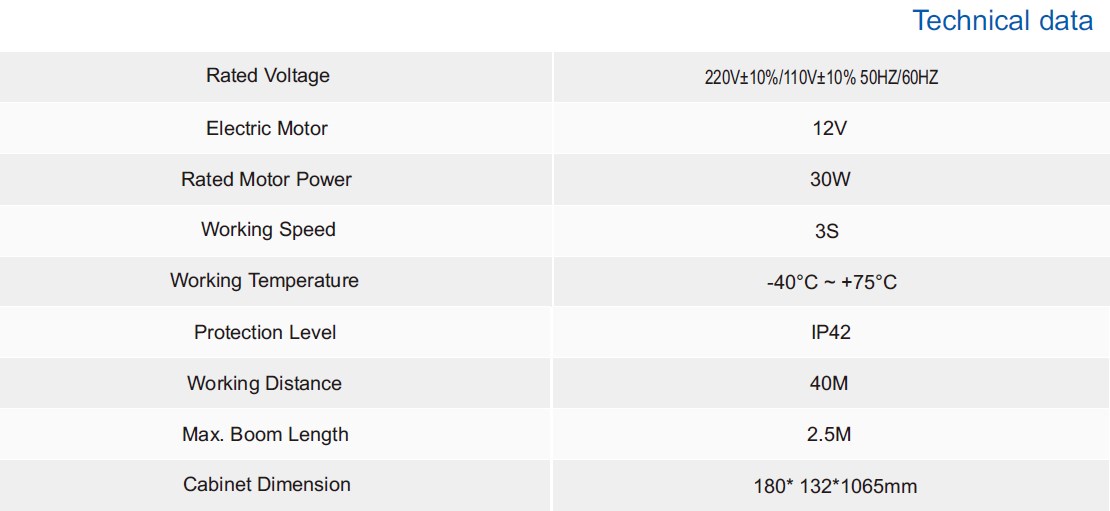 Automatic Car Parking Gate DC 24V Easy Installation Boom Barrier Gate Opener