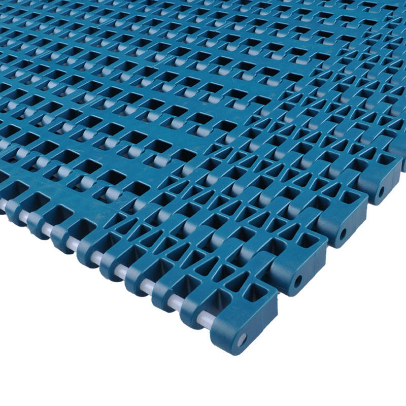 Plastic Modular Belt Turning Radius 1285 Flush Grid  Pitch 31.75  PP, POM Acetal Conveyor Belt for Food Conveyor System