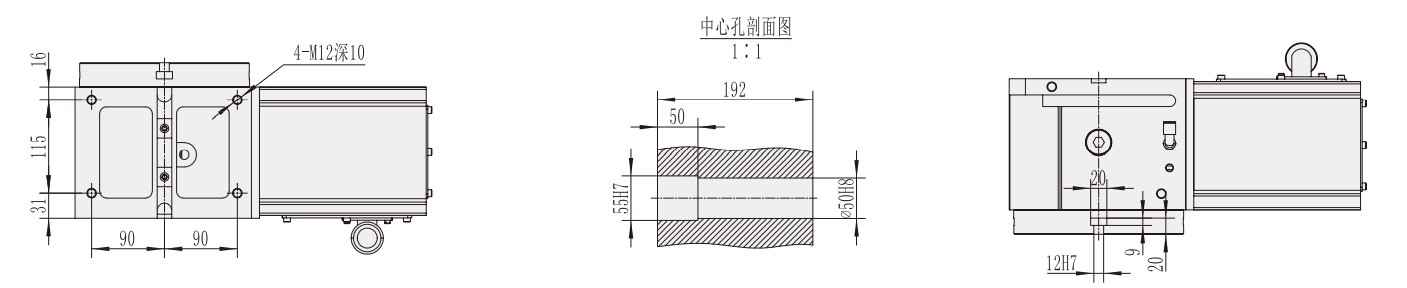 WT-210 Machine Tool CNC Machining Center Accessories CNC TiltingTurntable Rotary Table