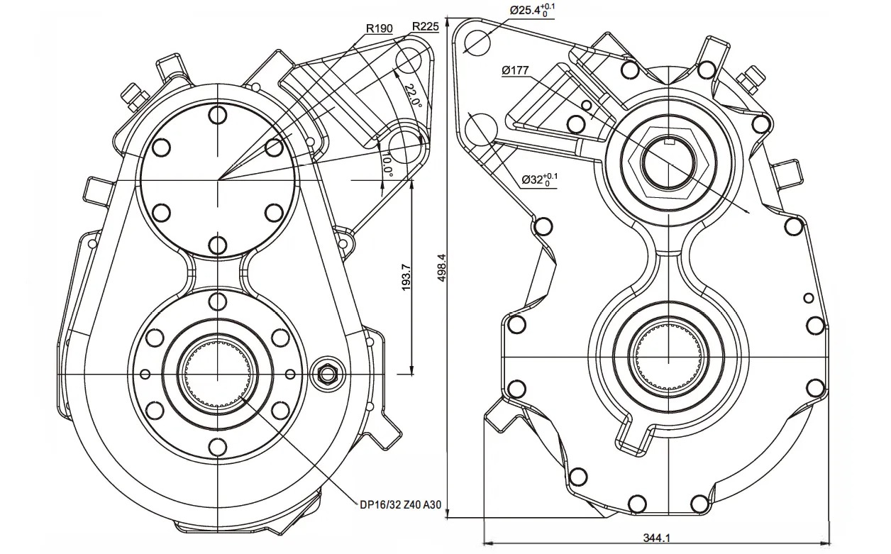 High Quality Round Agricultural Machine Square Balers Gearbox Speed Reducer for Square Balers Hay Rakes Round Straw Balers