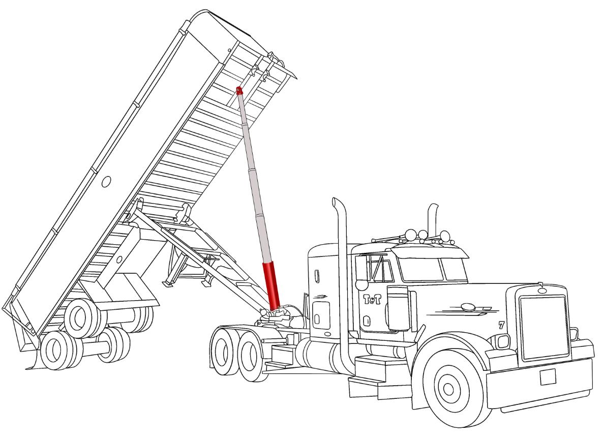 Double Acting Cheap Double Acting Dump Truck Cylinder Front-End Telescopic Hydraulic Cylinder