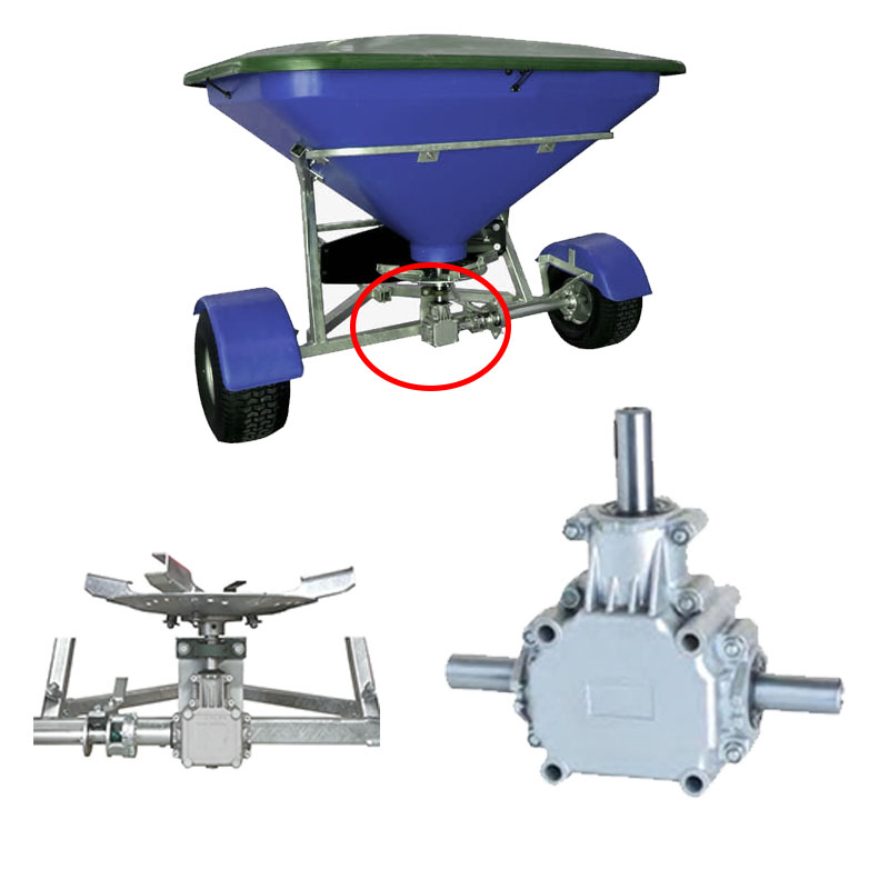 Customized Aluminum Box 540rpm 90 Degree PTO Transmission Miter Bevel Fertilizer Spreader Seeders Agricultural Gearbox for Sale