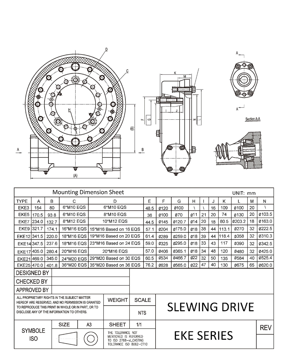 Slewing Drives Precision Solar Tracking System and Strong Torque for Slow Rotating Solar Panel Kits