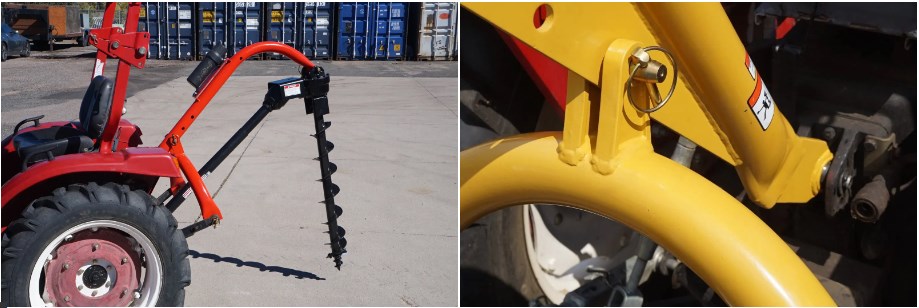 Heavy Duty 3-Point Post Hole Digger Model 1000 Tool for Cat 1 & 2 Tractors