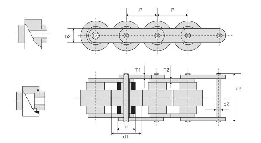 Stainless Steel Double Plus Chains (Accumulation Chain)