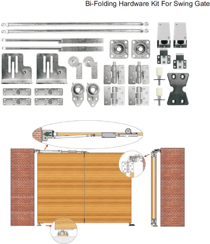 Automatic 200kg Swing Gate Opener Automation System Sliding Gate Motor Swing Gate Opener with 12 Months Guarantee