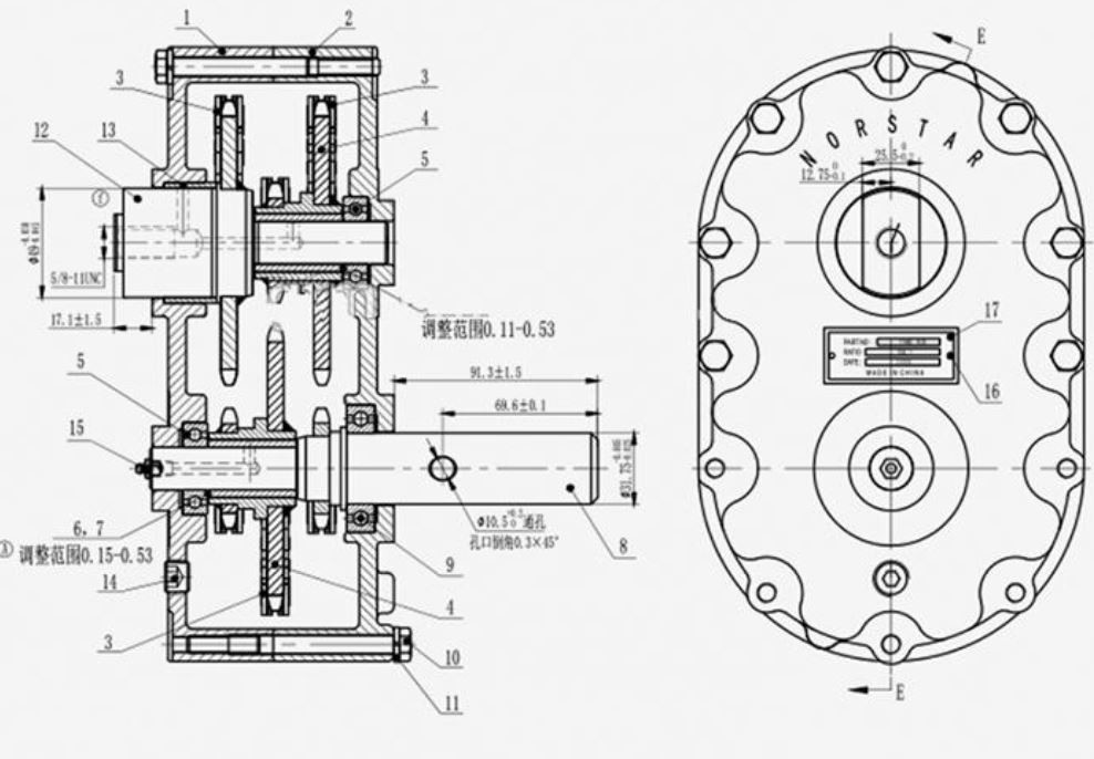 Chain Sprockets Gearbox