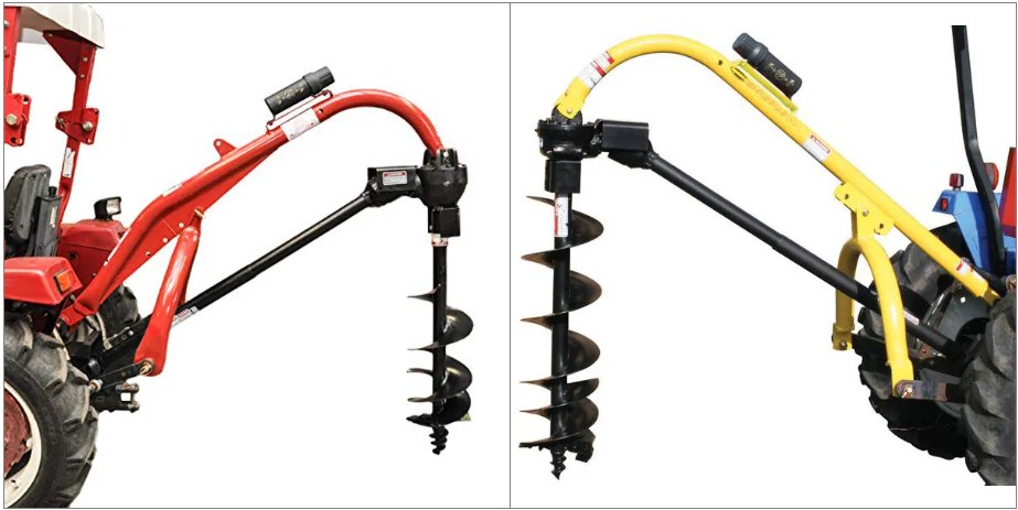 9 Inch Standard Duty Earth Auger for 3-point Tractor Mounted Post Hole Diggers