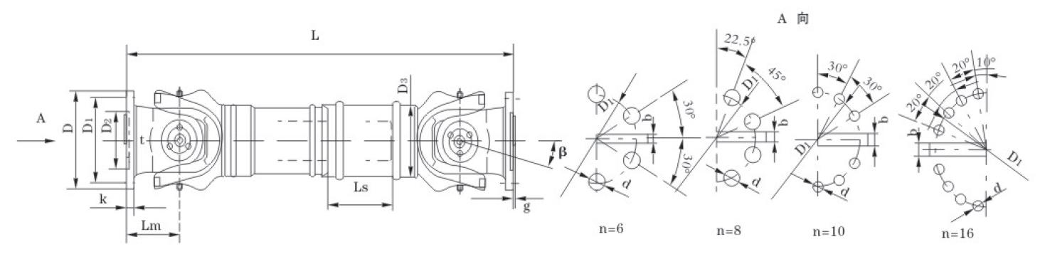 Whole Fork Pvc Universal Joint Couplings Standard Flex Welding Type Universal Coupling with Spider