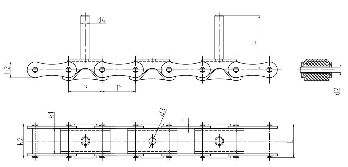 Agricultural Machinery Chains for Plastic Film Recycling Machinery