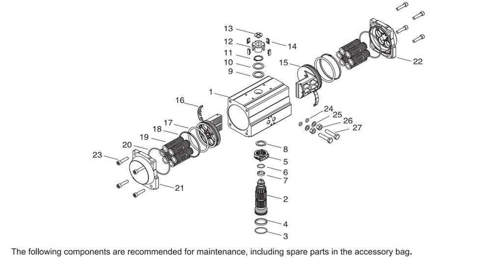 Factory Price Stainless Steel Neumatic Actuator for Valves/valve Gearboxes