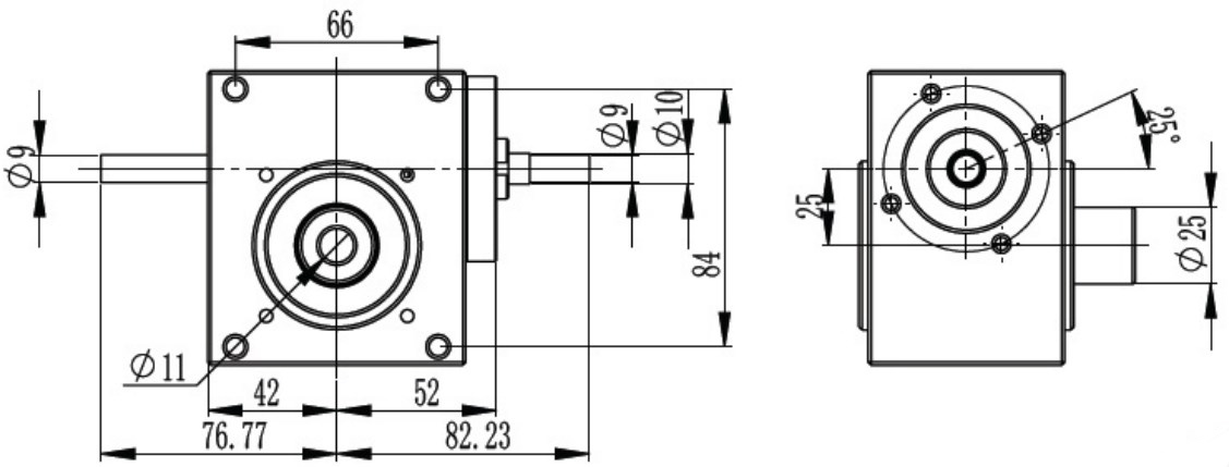 Dual Lead Dual Input Non Standard Gear Motor Reducer Worm Gearbox for Sale 0.06KW 0.09KW 0.12KW 0.18KW 0.25KW 0.37KW