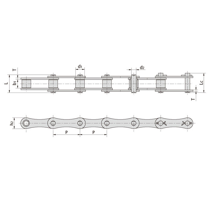 High Quality Precision Motorcycle and Roller Chain Suppliers Steel Agricultural Conveyor Roller Chains