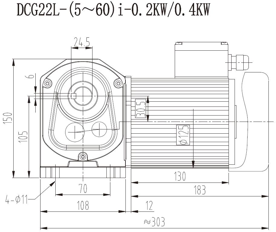 Industrial Hypoid Transmission Gearbox Solid Shaft Floor-standing Medium Straight Cross-axis Dual Surface Gear Reducer