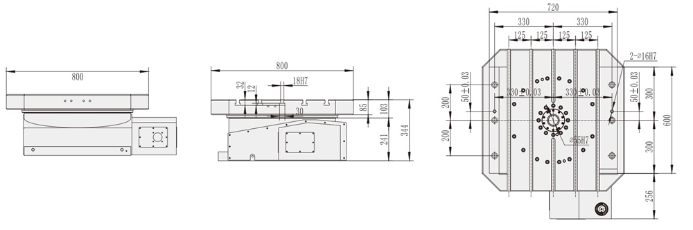 WT-H800 China Cnc Machining Center 11 R.p.m Industrial Machining Center Cnc Accessories
