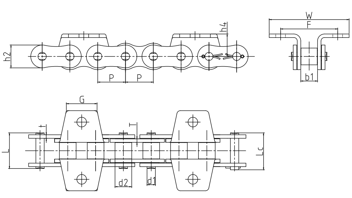 Agricultural Machinery Chains for Plastic Film Recycling Machinery