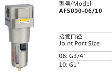 AF Series AF5000-06/10 Air Filter Combination Source Treatment Unit Pneumatic Parts for Compressed Air System