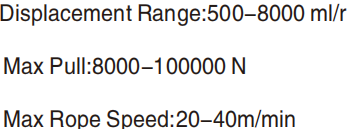 Promotional Various YJ / ZYJ Series Hydraulic Winch Max Pull 8000-100000 N for Sale