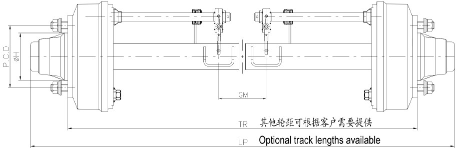 Customized Good Quality European Agricultural Axle FA5F6 FA8F10 FA10F10 Trailer Axle for Agricultural