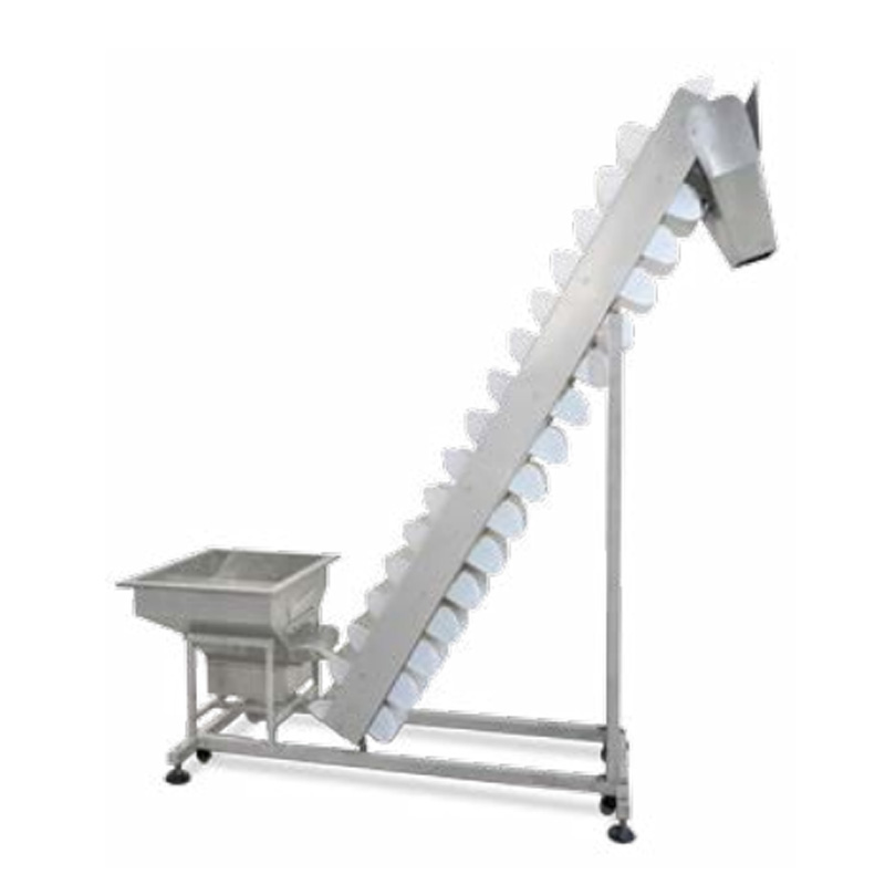 Inclined Bucket Feeder Machine for Lifting for Potato Slice Prawn Cracker Crispy Rice Metals